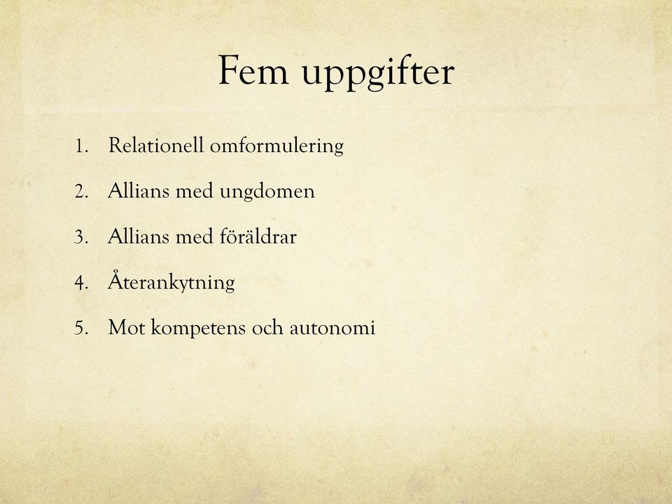 Allians med ungdomen 3.