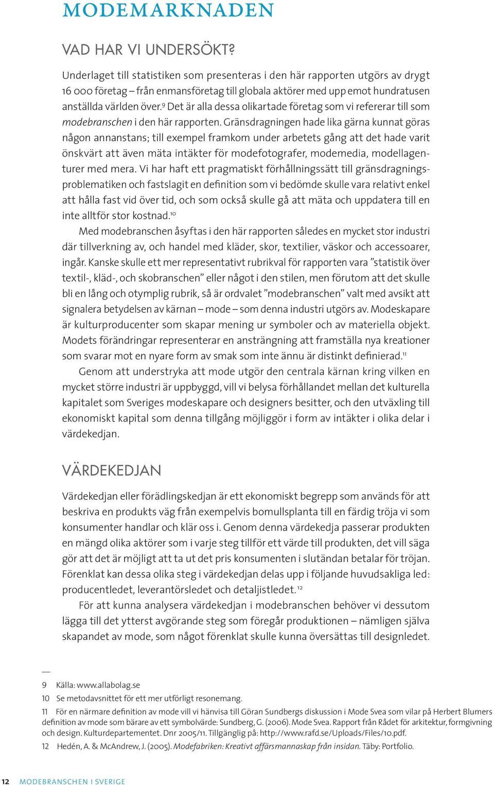 MODEBRANSCHEN I SVERIGE STATISTIK & ANALYS. rapport 13:03 - PDF Gratis  nedladdning