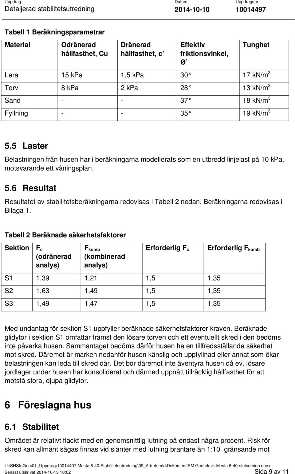 Beräkningarna redovisas i Bilaga 1.