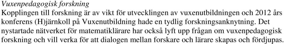 forskningsanknytning.