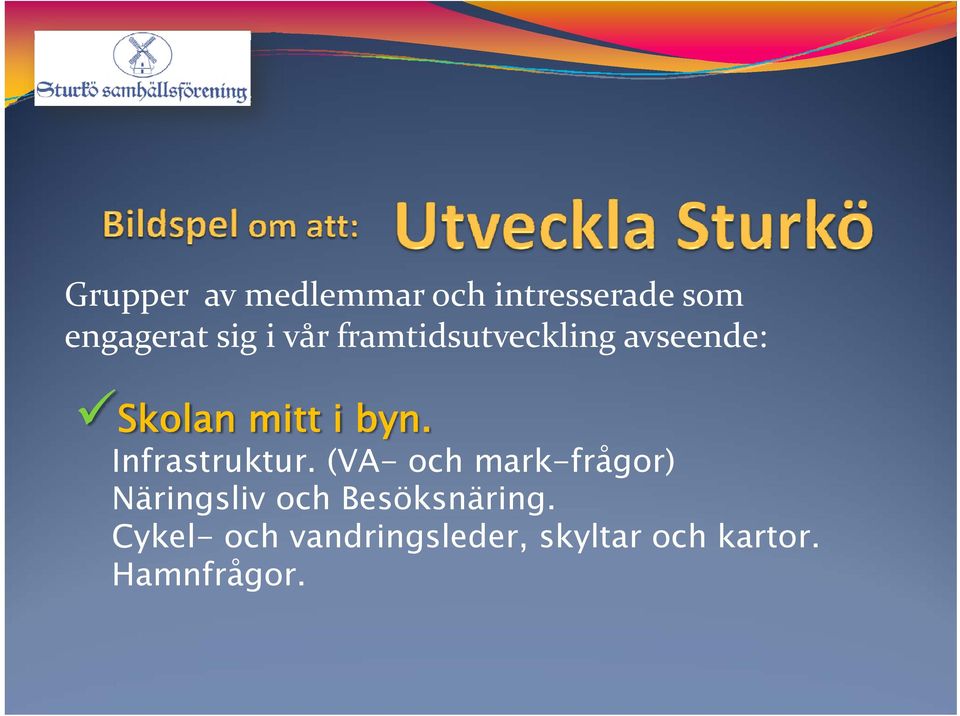 Infrastruktur.