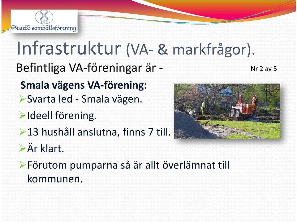 förening: Svarta led Smala vägen. Ideell förening.