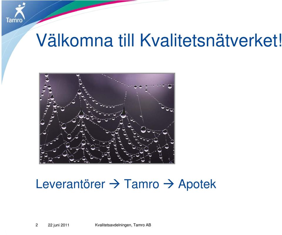 Leverantörer Tamro
