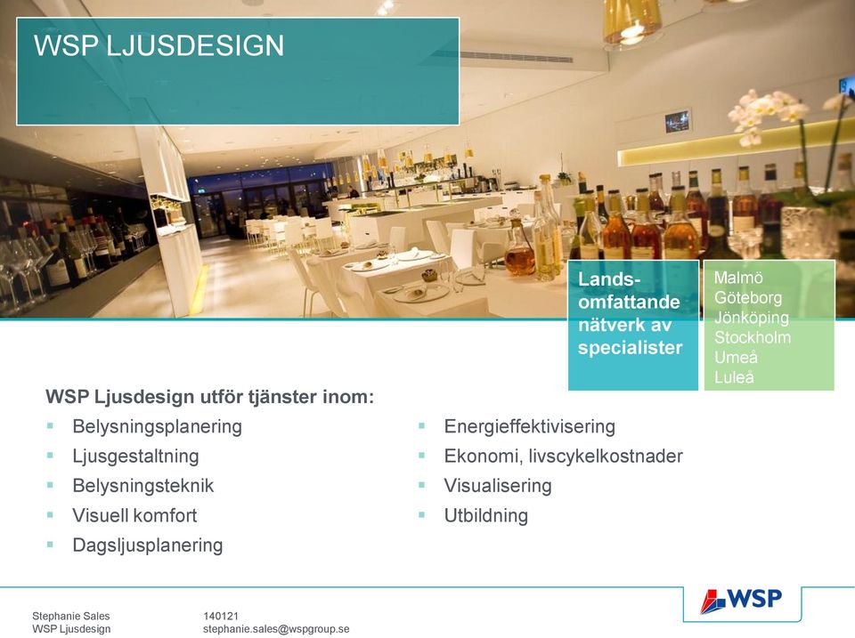 Energieffektivisering Ekonomi, livscykelkostnader Visualisering