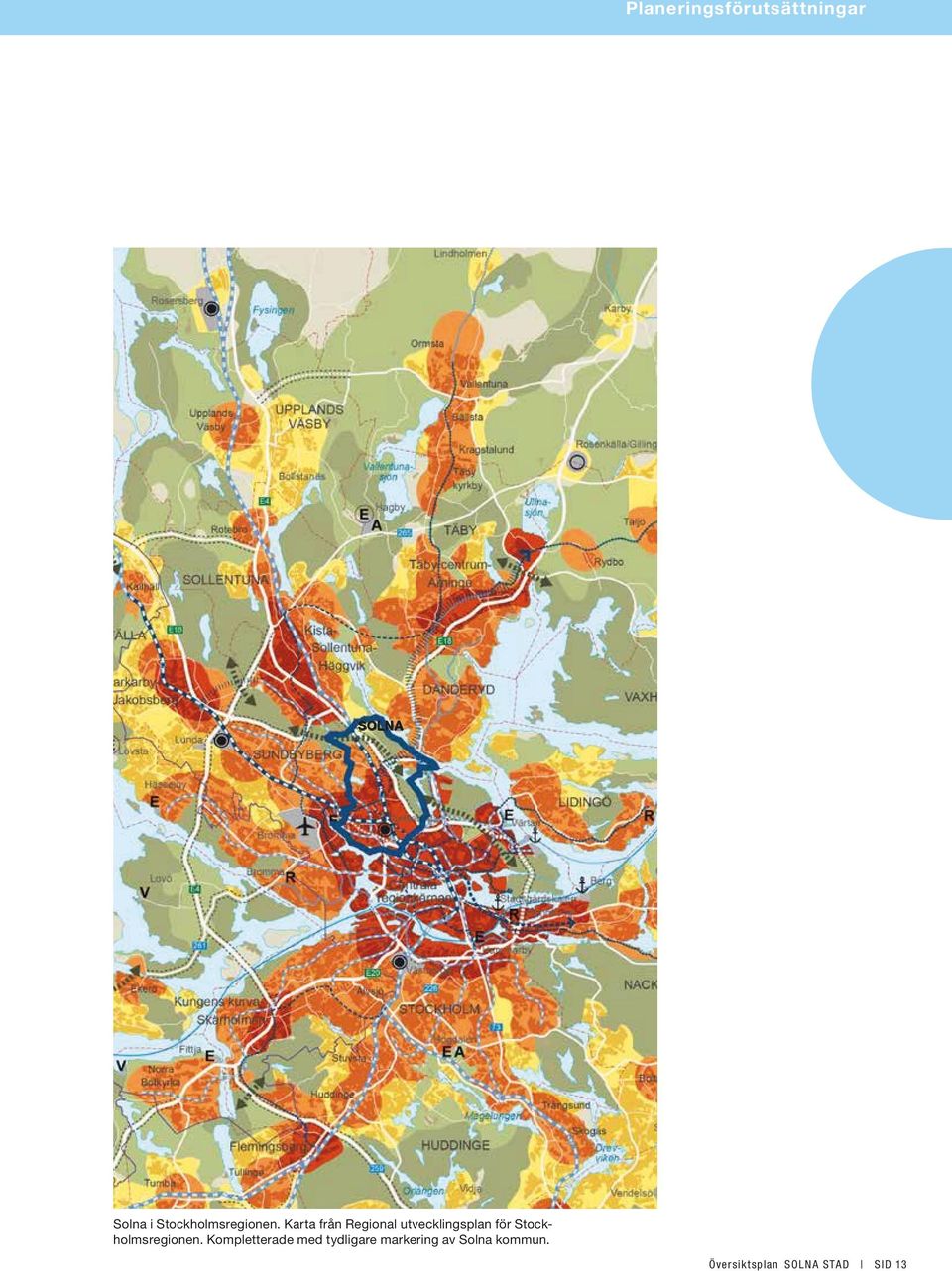 Karta från Regional utvecklingsplan för 