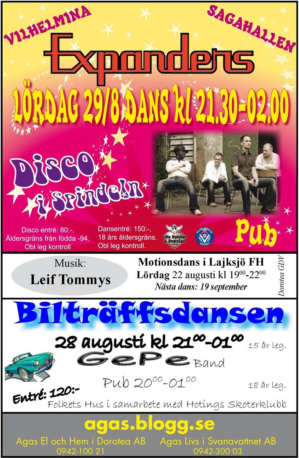 28 augusti kl 21 00-01 00 Band Pub 20 00-01 00 agas.blogg.