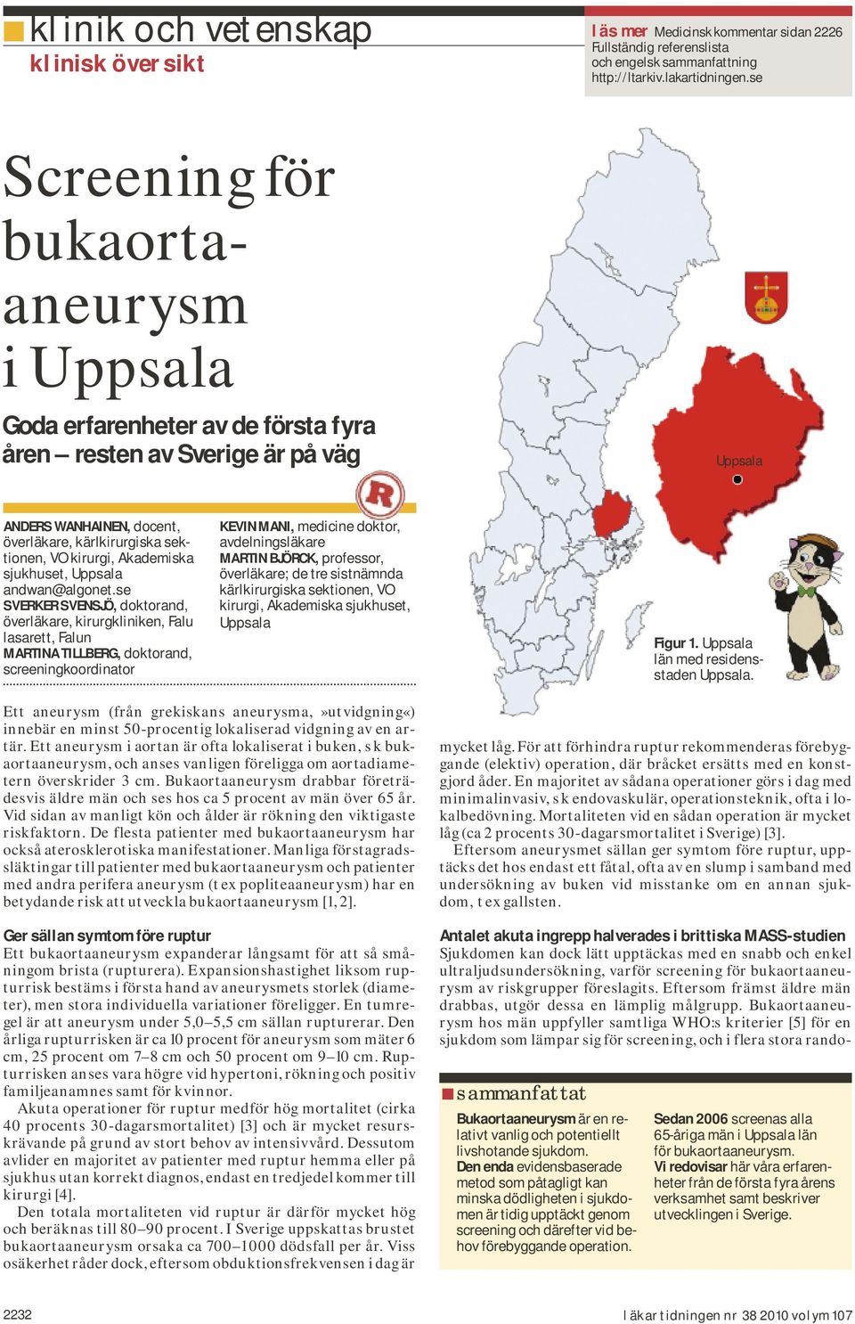 Akademiska sjukhuset, Uppsala andwan@algonet.