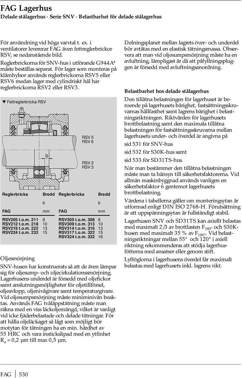 För laer som monteras på klämhylsor används relerbrickorna RSV5 eller RSV6 medan laer med cylindriskt hål har relerbrickorna RSV2 eller RSV3.