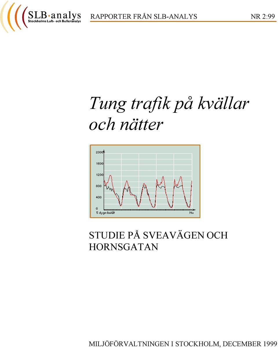 STUDIE PÅ SVEAVÄGEN OCH HORNSGATAN