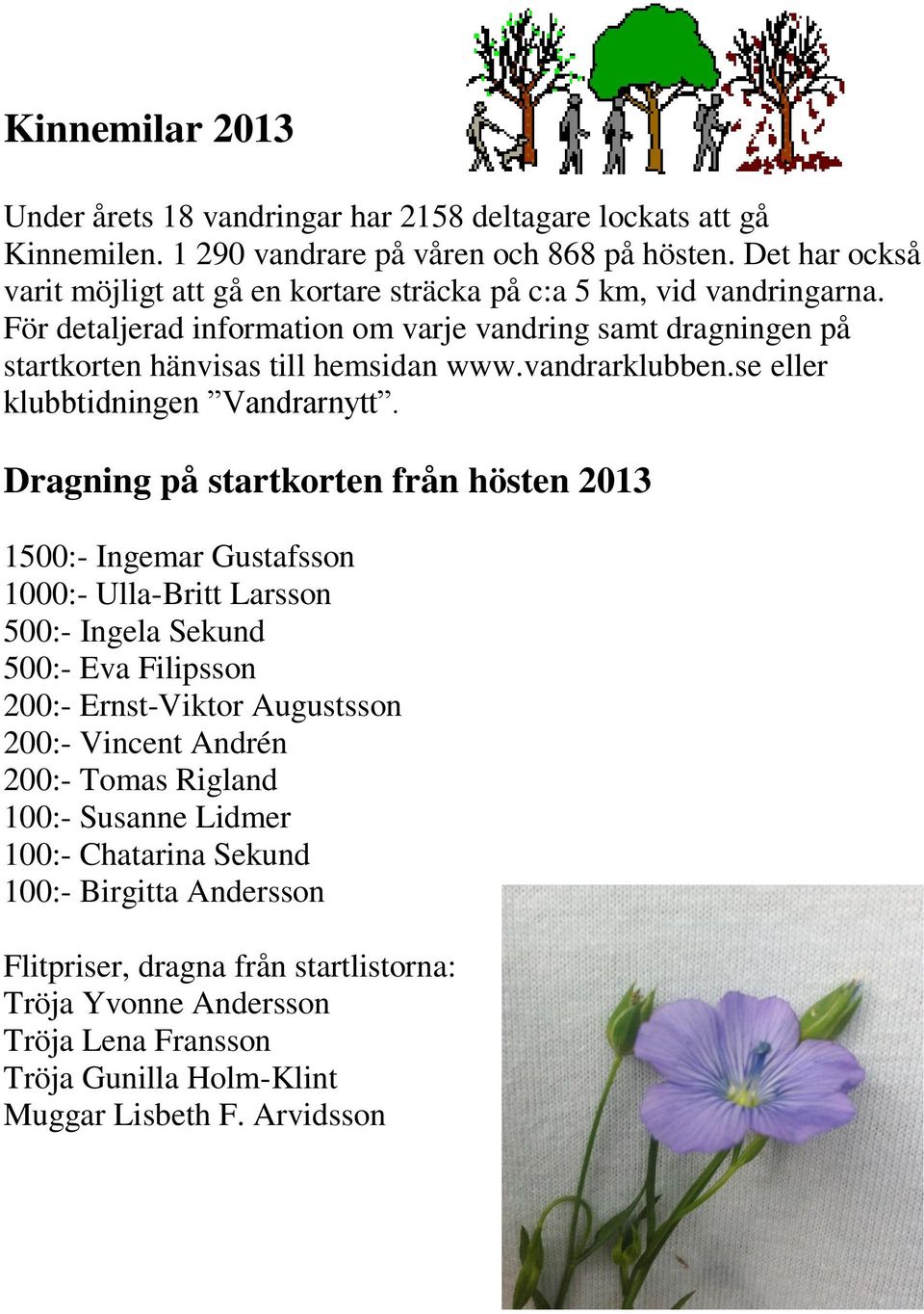 vandrarklubben.se eller klubbtidningen Vandrarnytt.