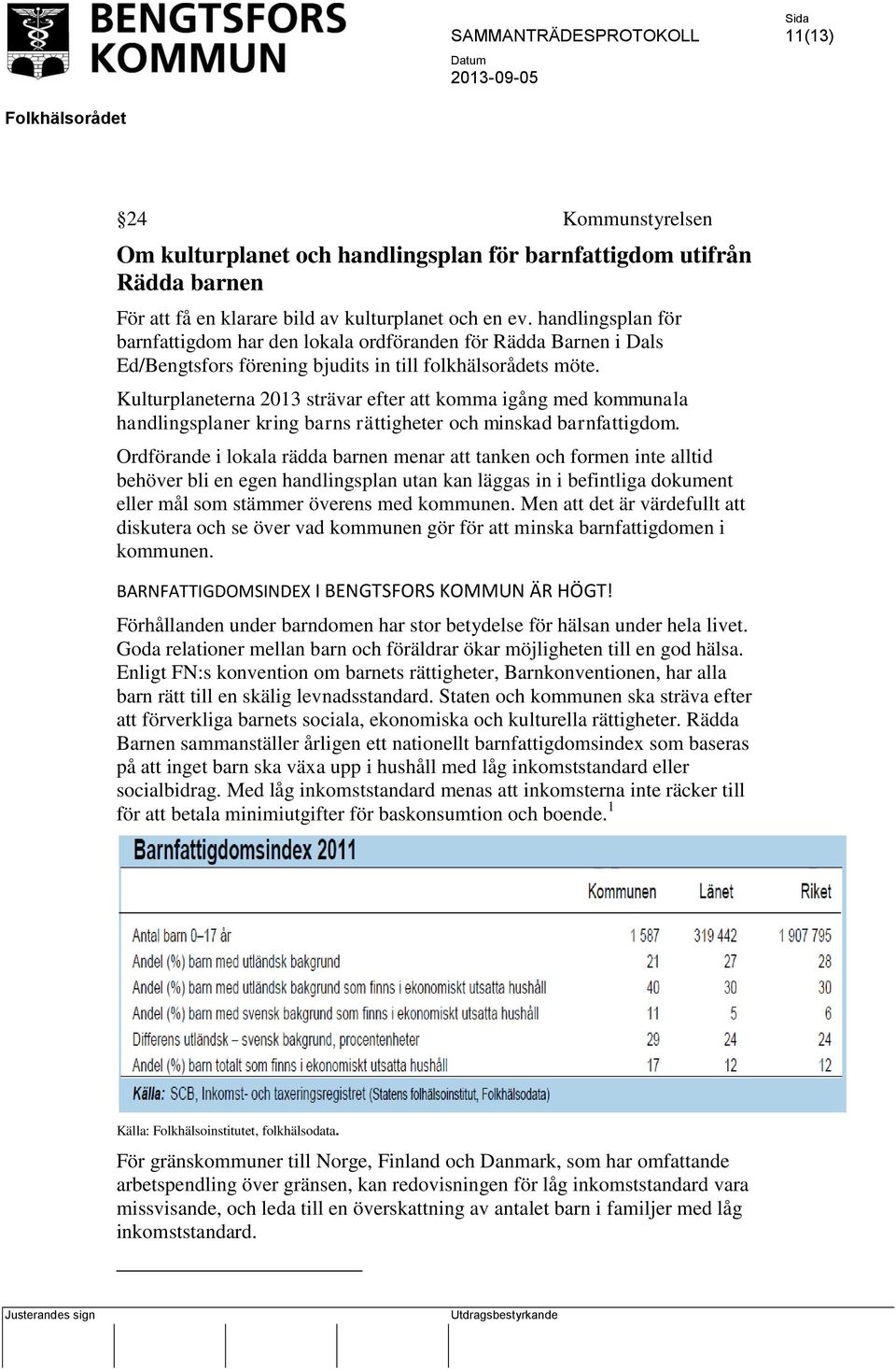 Kulturplaneterna 2013 strävar efter att komma igång med kommunala handlingsplaner kring barns rättigheter och minskad barnfattigdom.