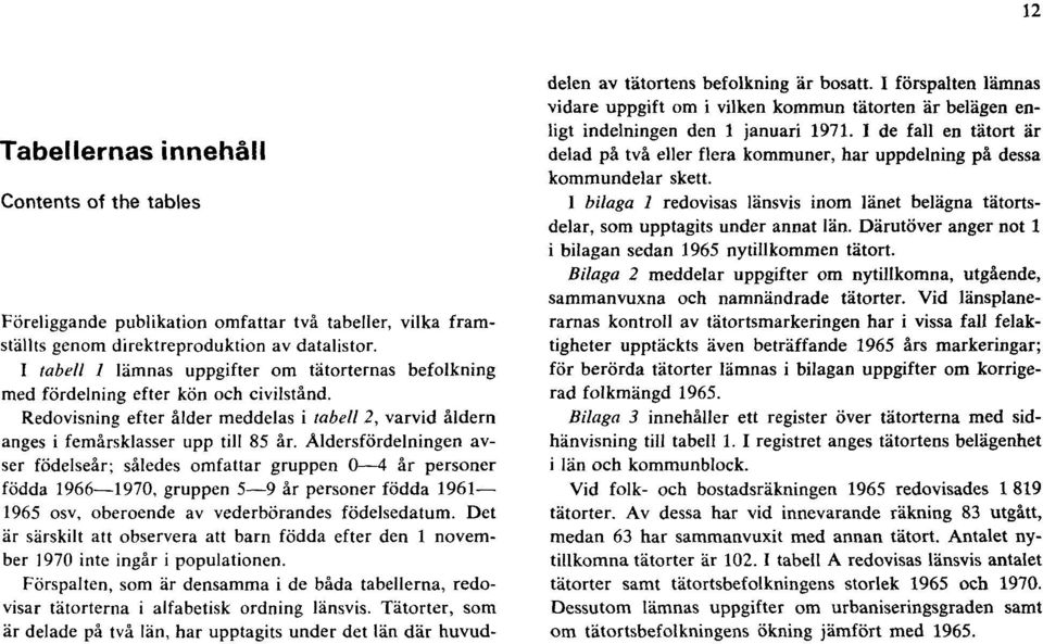 Åldersfördelningen avser födelseår; således omfattar gruppen 0 4 år personer födda 1966 1970, gruppen 5 9 år personer födda 1961 1965 osv, oberoende av vederbörandes födelsedatum.