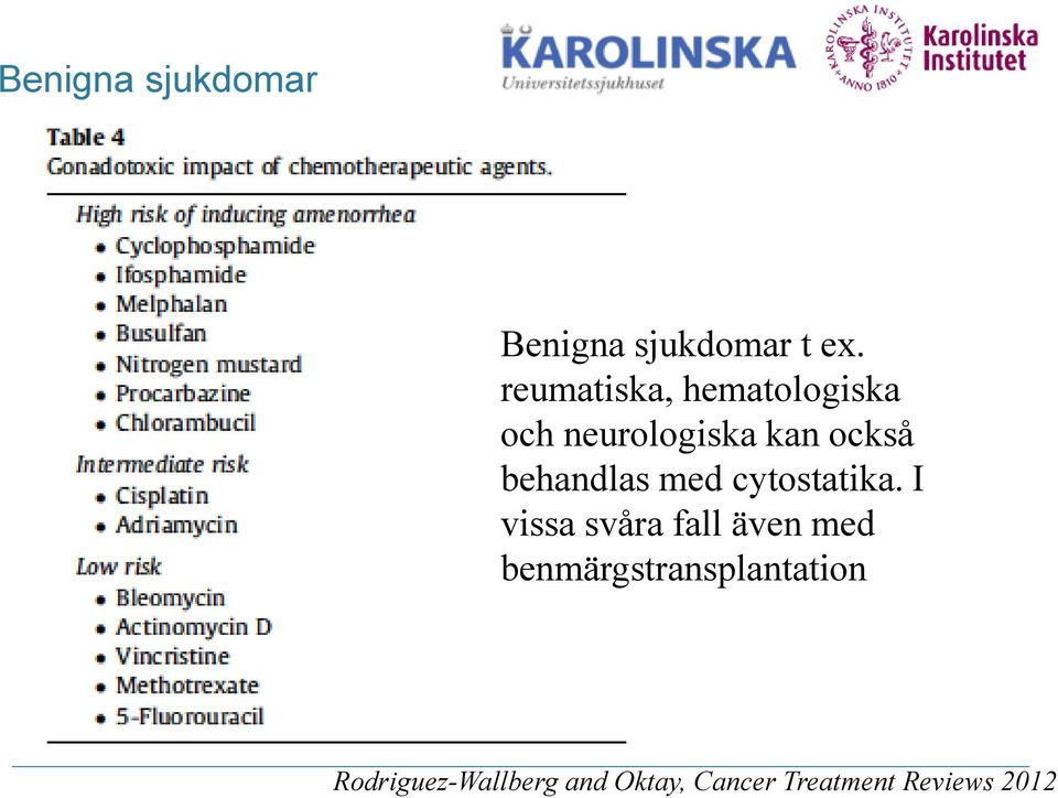 behandlas med cytostatika.