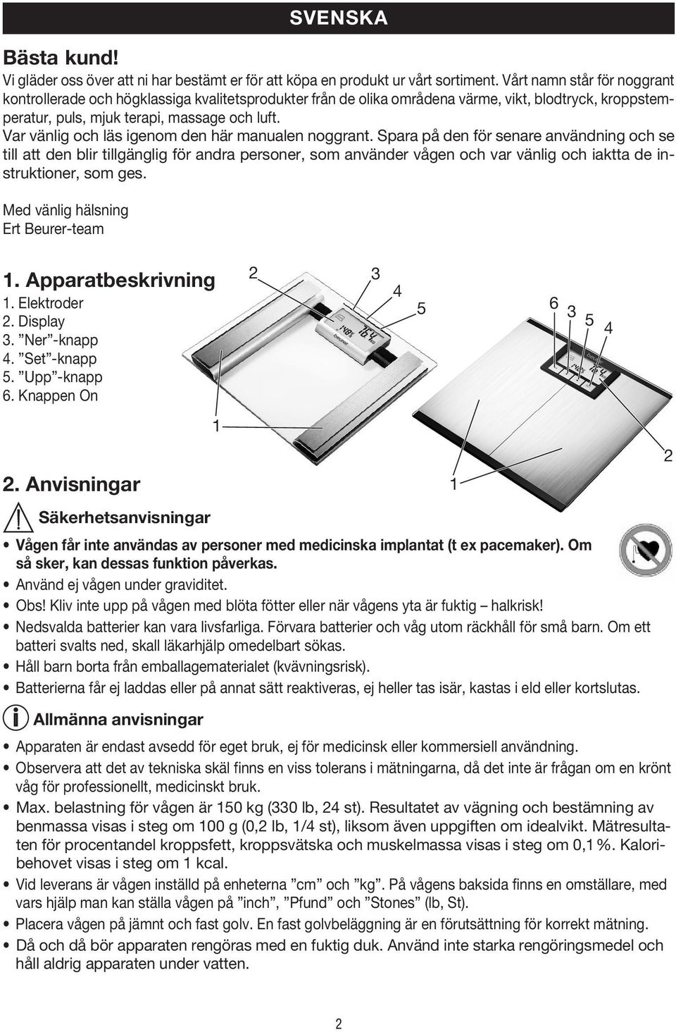 Var vänlig och läs igenom den här manualen noggrant.