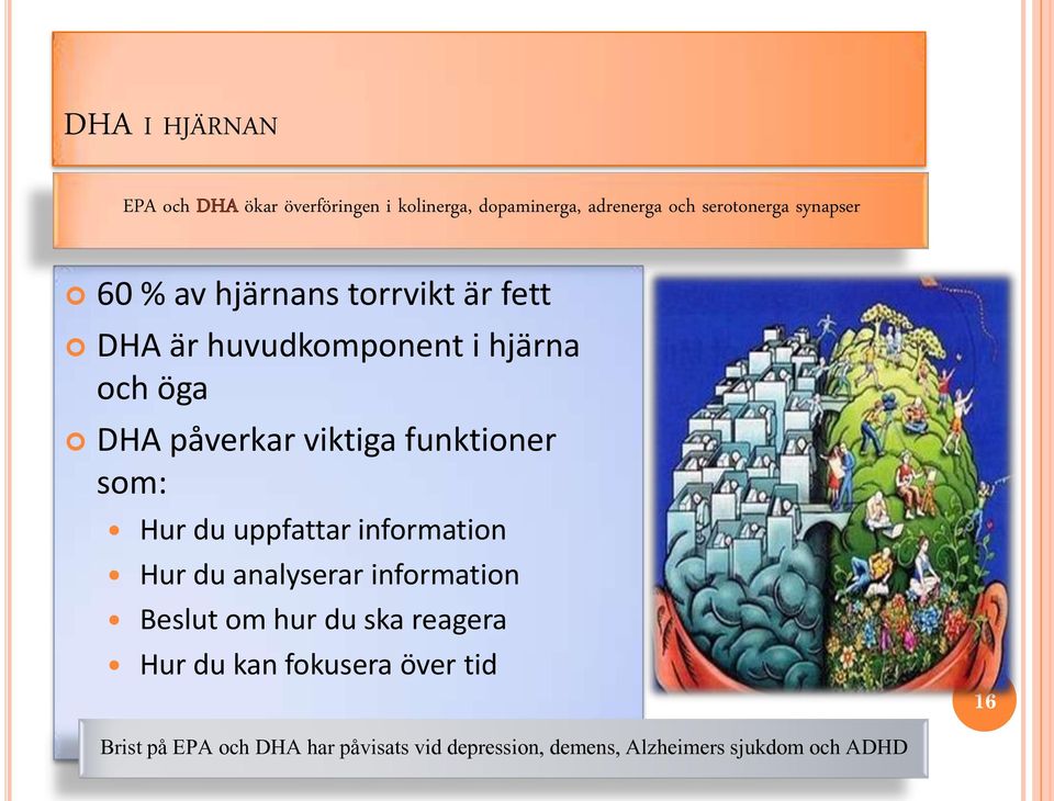 som: Hur du uppfattar information Hur du analyserar information Beslut om hur du ska reagera Hur du kan