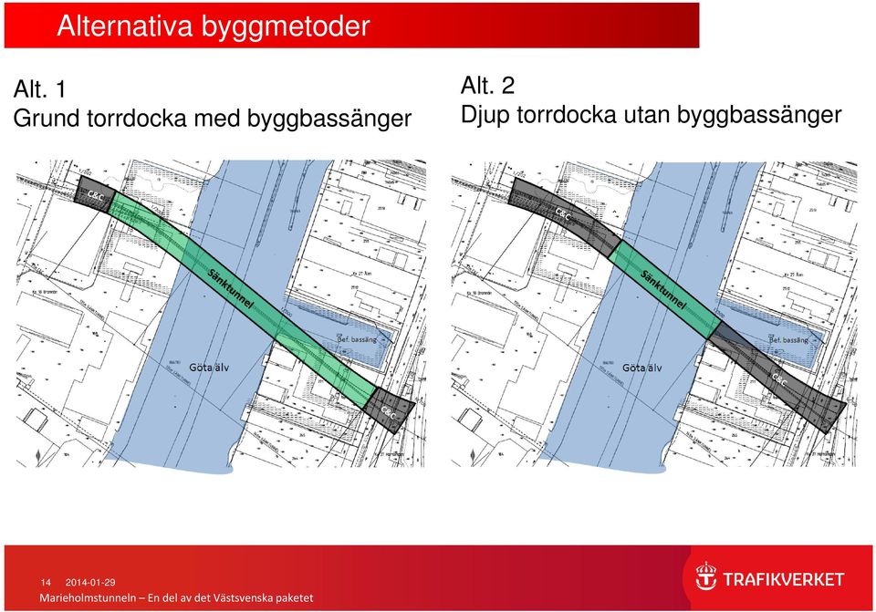 2 Djup torrdocka utan byggbassänger 14