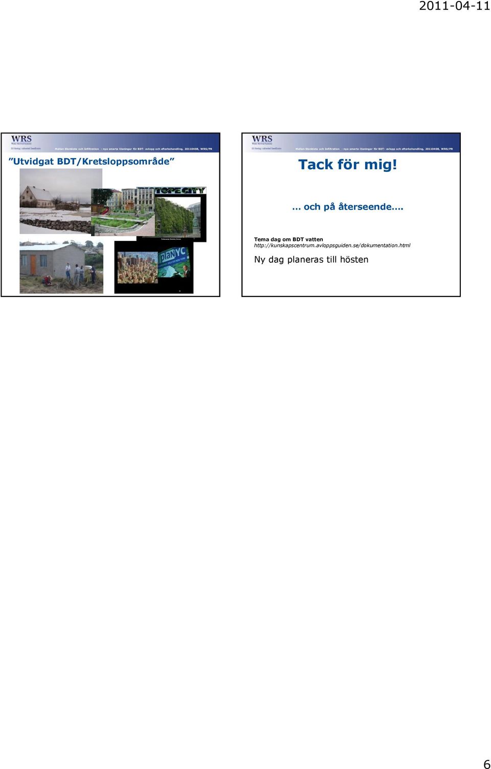 Tema dag om BDT vatten