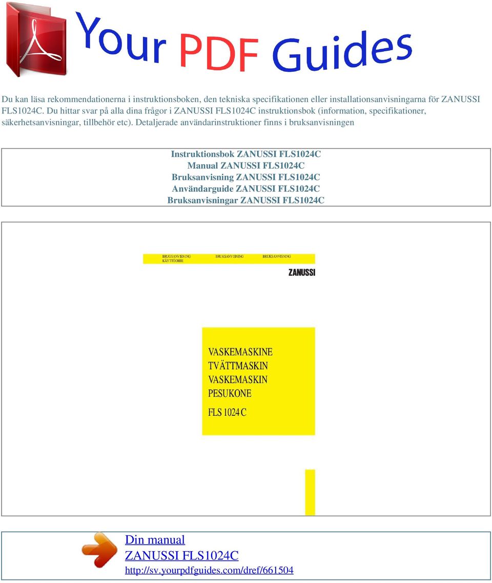 Du hittar svar på alla dina frågor i instruktionsbok (information, specifikationer,