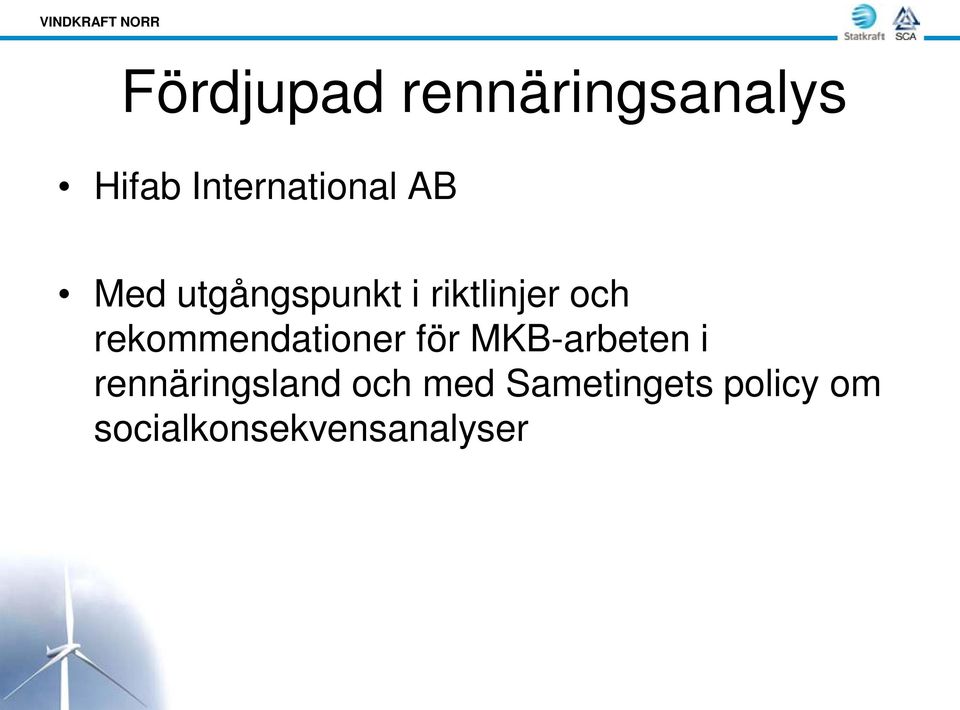 rekommendationer för MKB-arbeten i