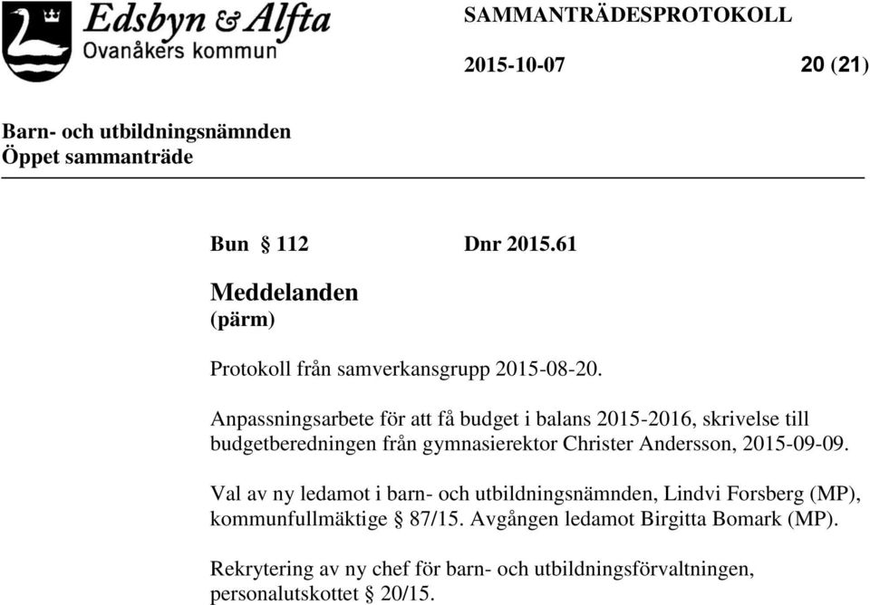 Christer Andersson, 2015-09-09.