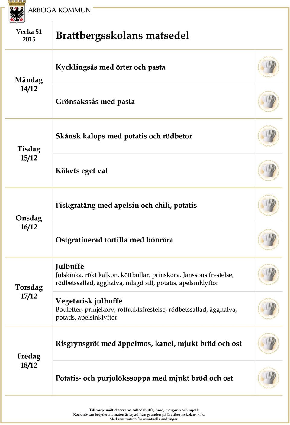 Janssons frestelse, rödbetssallad, ägghalva, inlagd sill, potatis, apelsinklyftor Vegetarisk julbuffé Bouletter, prinjekorv, rotfruktsfrestelse,