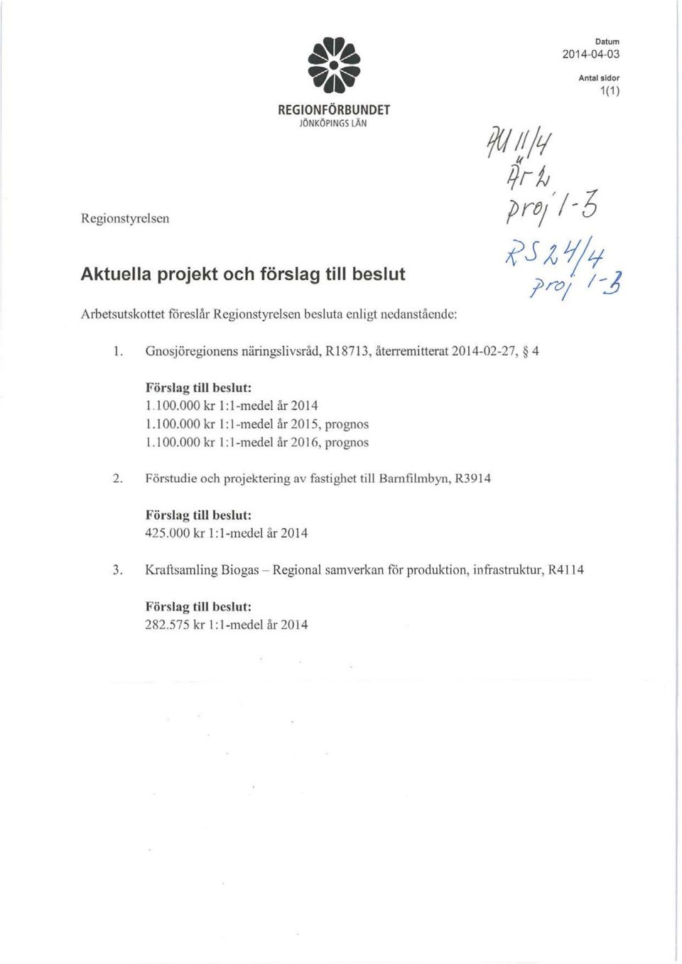 000 kr l: l-medel år 20 15, prgns 1.1 00.000 kr l : l-medel år 2016, prgns 2.