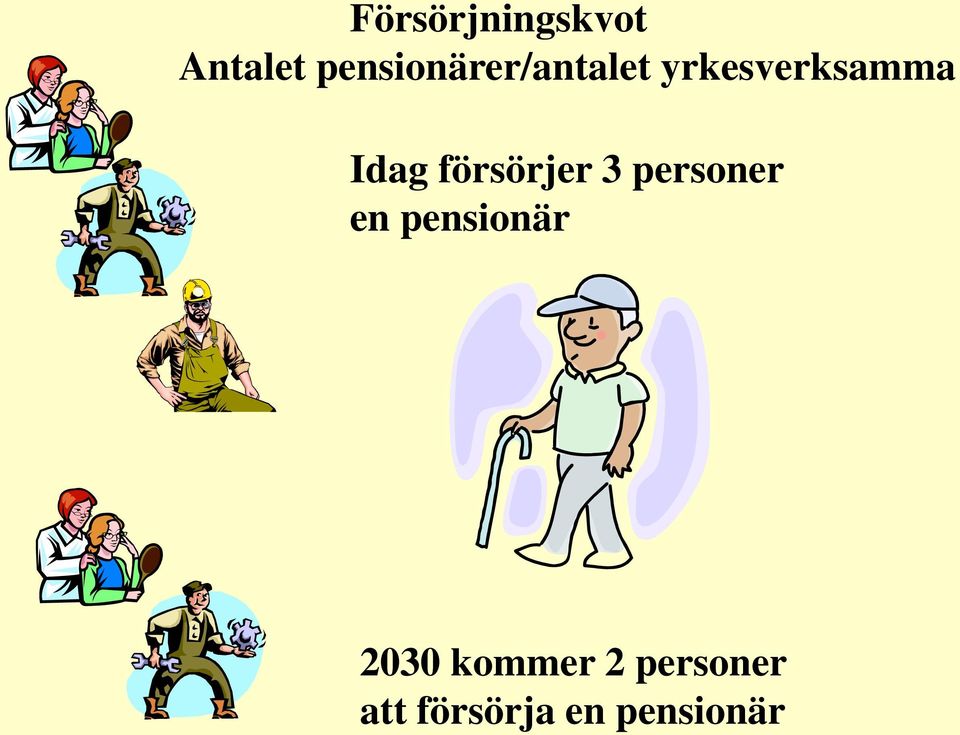 Idag försörjer 3 personer en