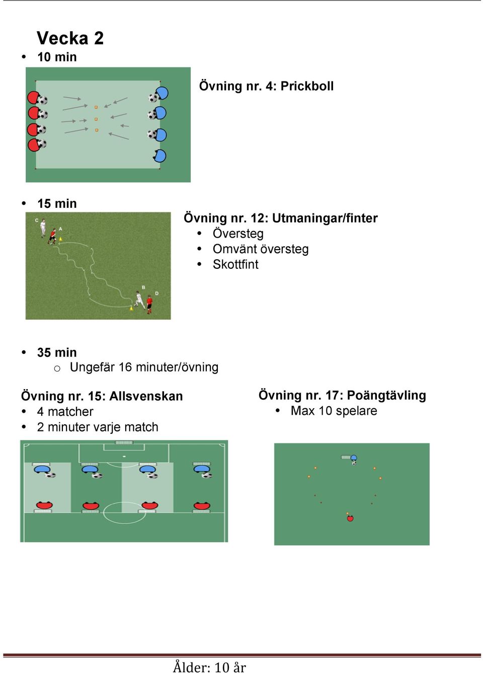 min o Ungefär 16 minuter/övning Övning nr.