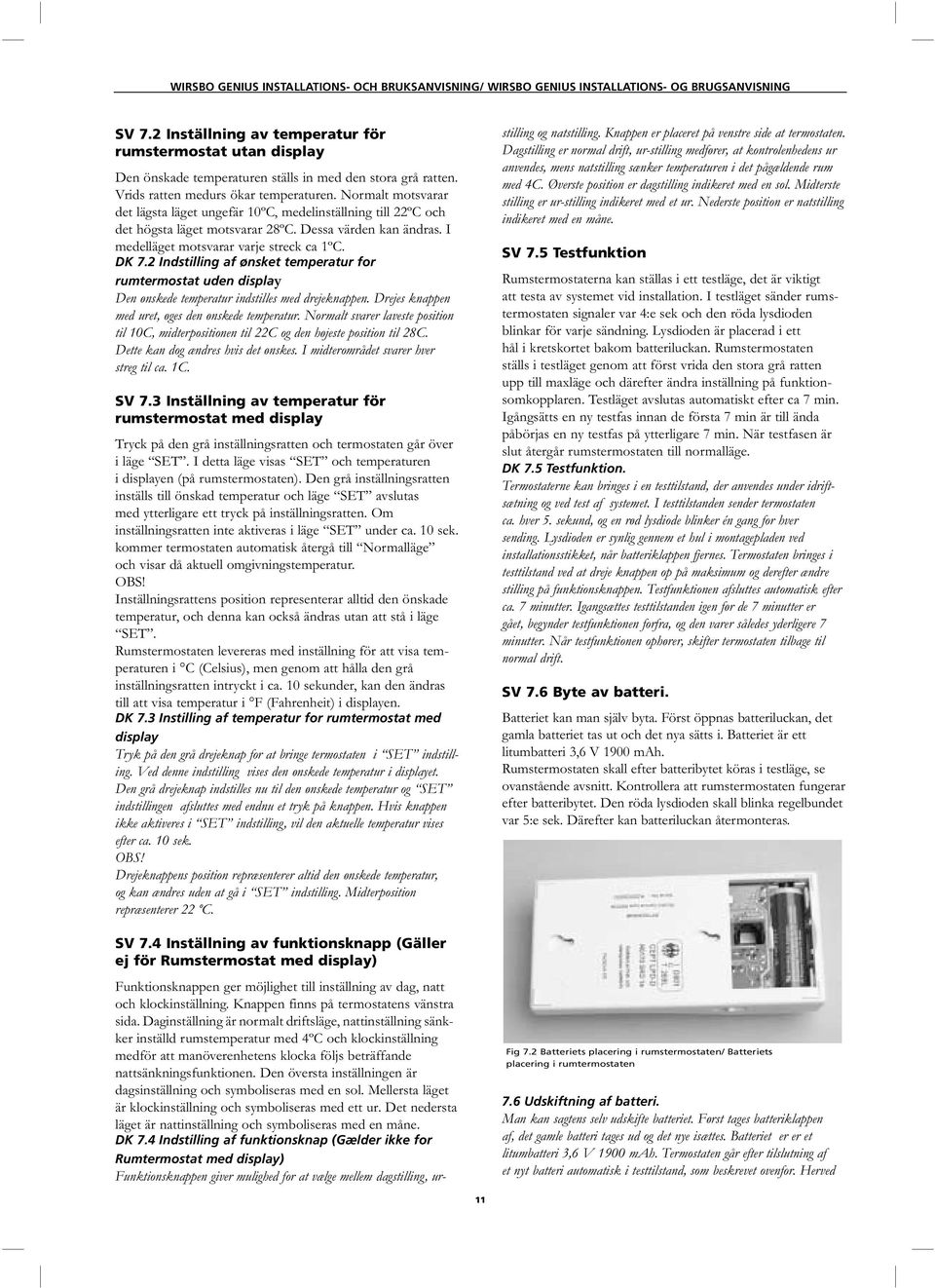Aug Wirsbo Genius. Installations- och bruksanvisning (SV) Wirsbo Genius.  Installations- og brugsanvisning (DK) - PDF Free Download