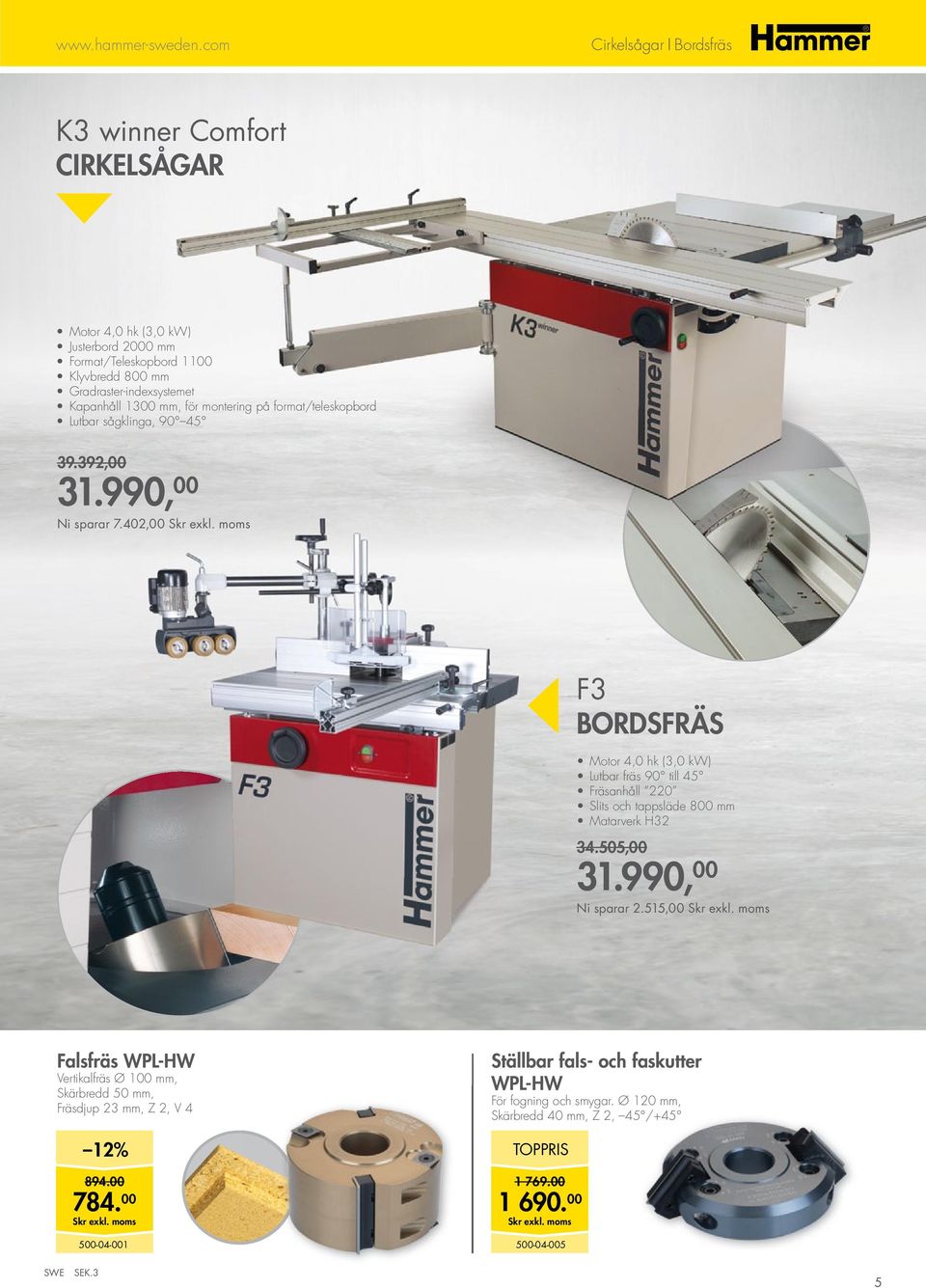 1300 mm, för montering på format/teleskopbord Lutbar sågklinga, 90 45 39.392,00 31.990, 00 Ni sparar 7.