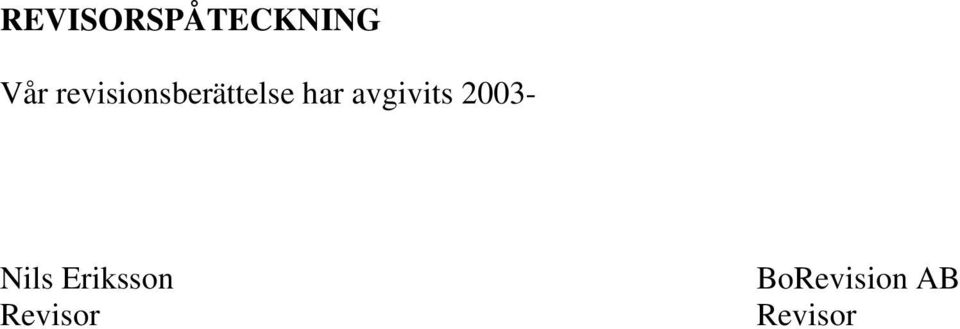 avgivits 2003- Nils