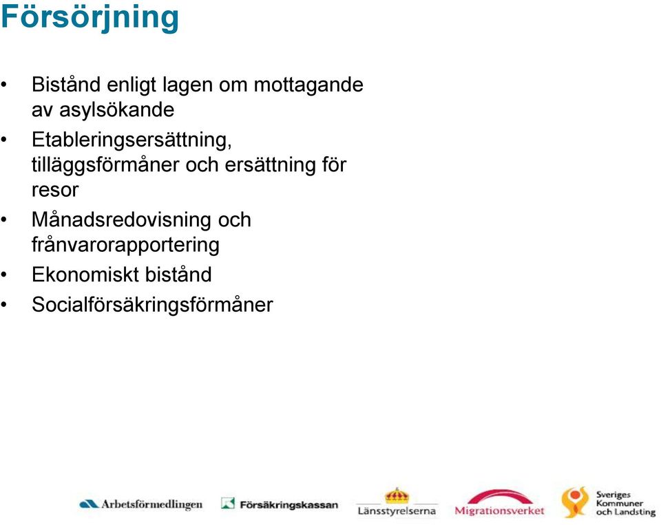 och ersättning för resor Månadsredovisning och