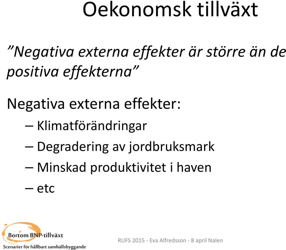 externa effekter: Klimatförändringar