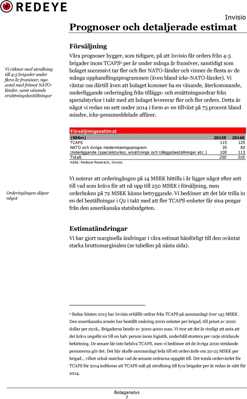 upphandlingsprogrammen (även bland icke-nato-länder).