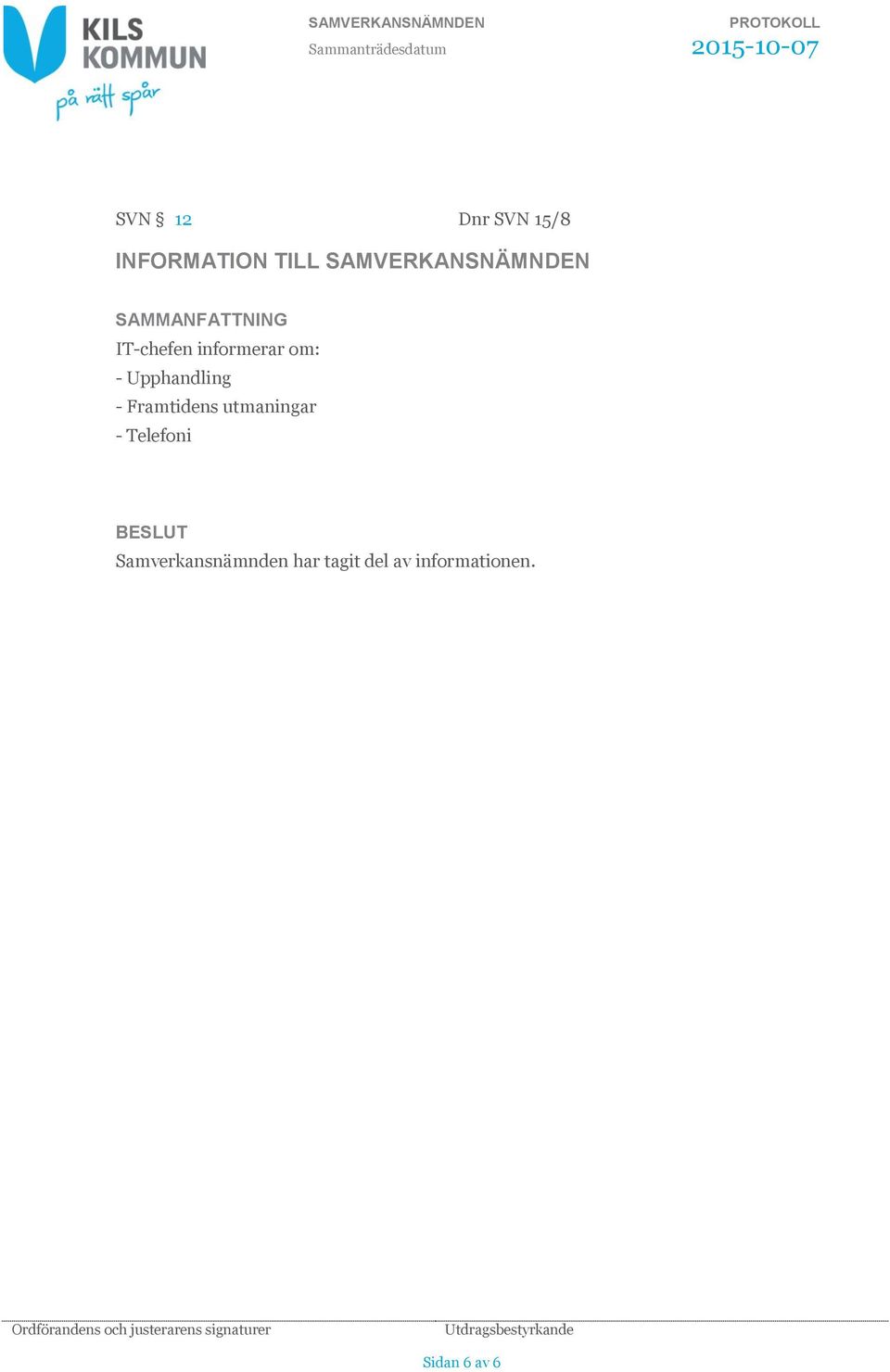 Upphandling - Framtidens utmaningar - Telefoni