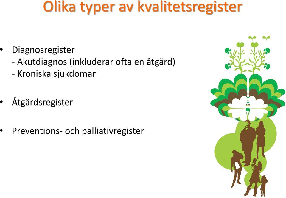 (inkluderar ofta en åtgärd) - Kroniska