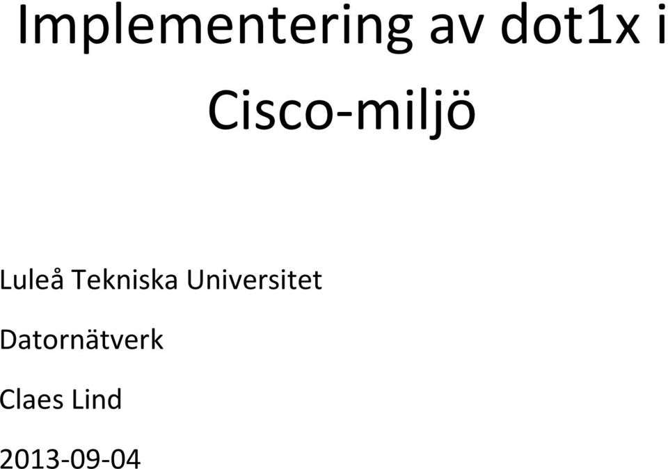 Tekniska Universitet
