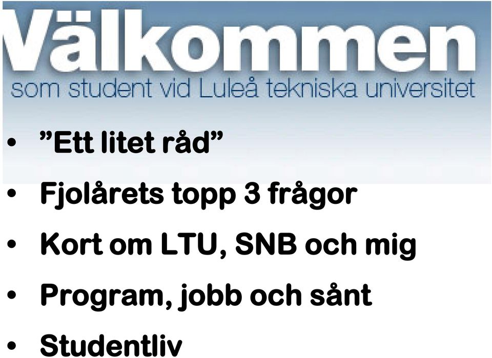 LTU, SNB och mig