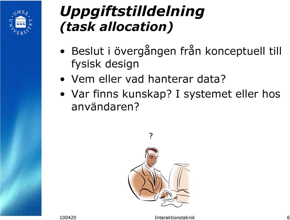 eller vad hanterar data? Var finns kunskap?