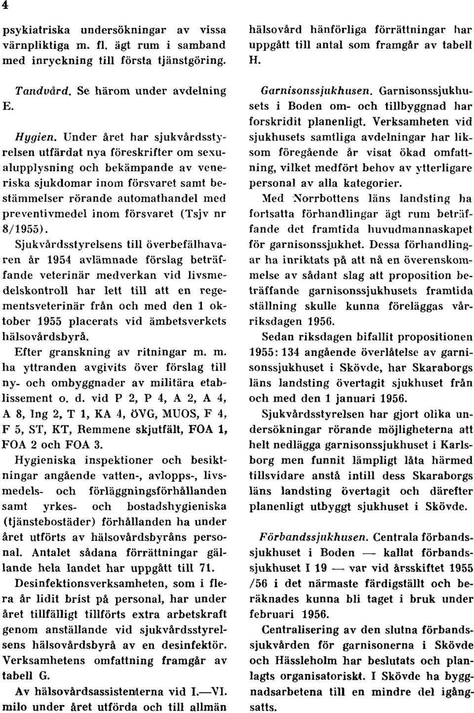 försvaret (Tsjv nr 8/1955).