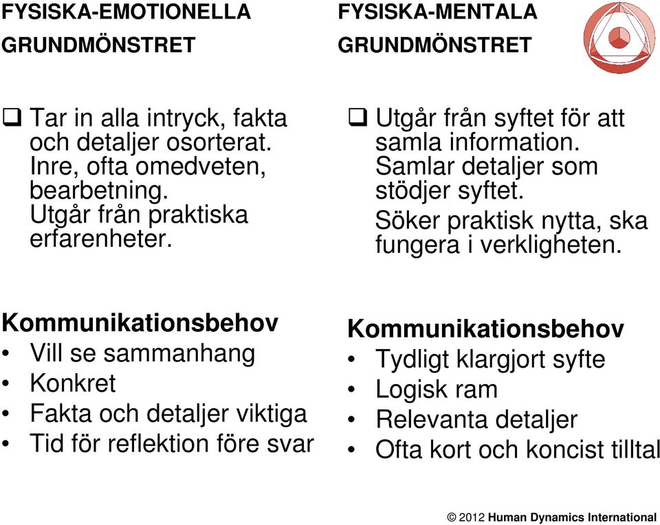 Samlar detaljer som stödjer syftet. Söker praktisk nytta, ska fungera i verkligheten.