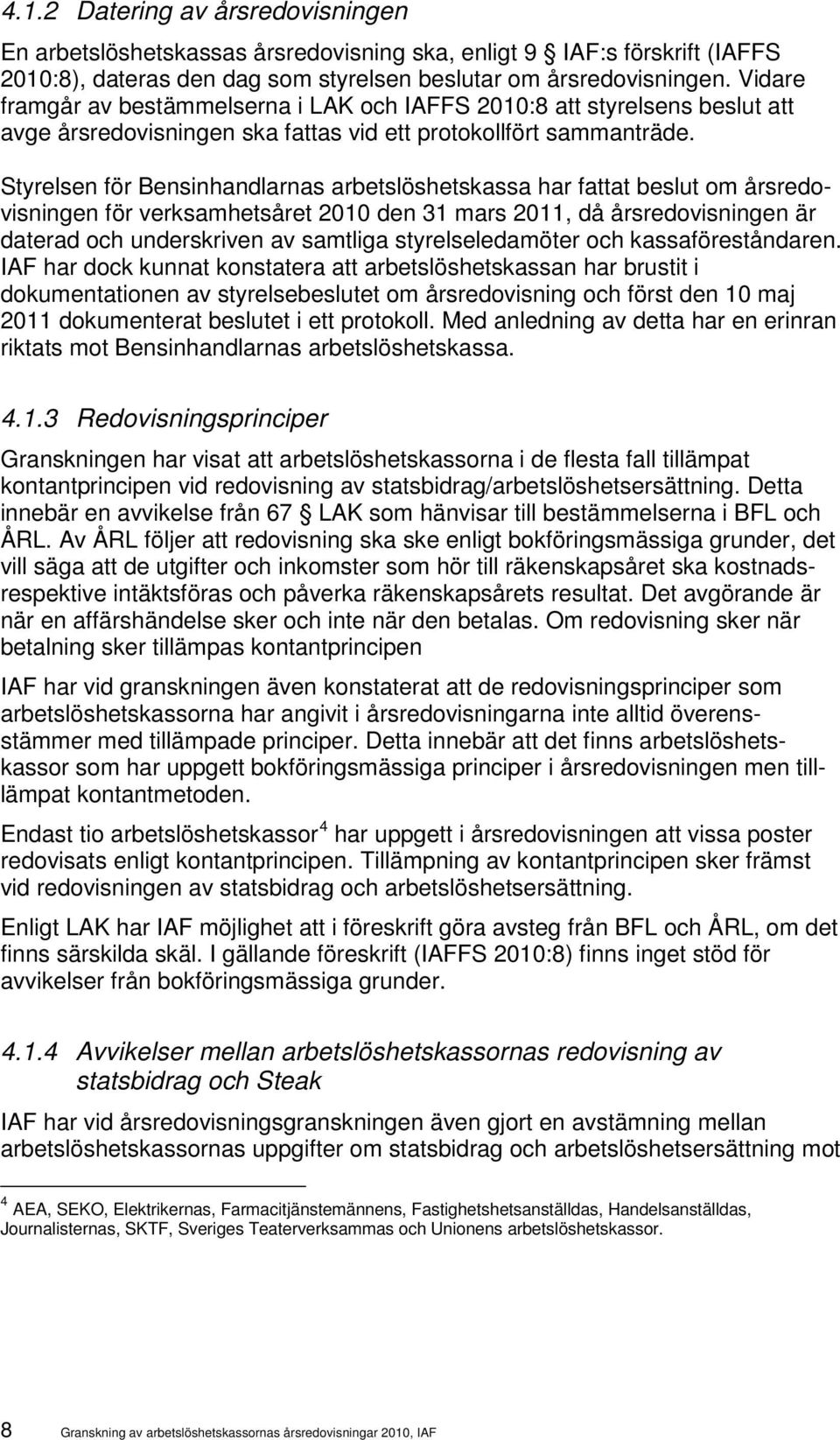 Styrelsen för Bensinhandlarnas arbetslöshetskassa har fattat beslut om årsredovisningen för verksamhetsåret 2010 den 31 mars 2011, då årsredovisningen är daterad och underskriven av samtliga