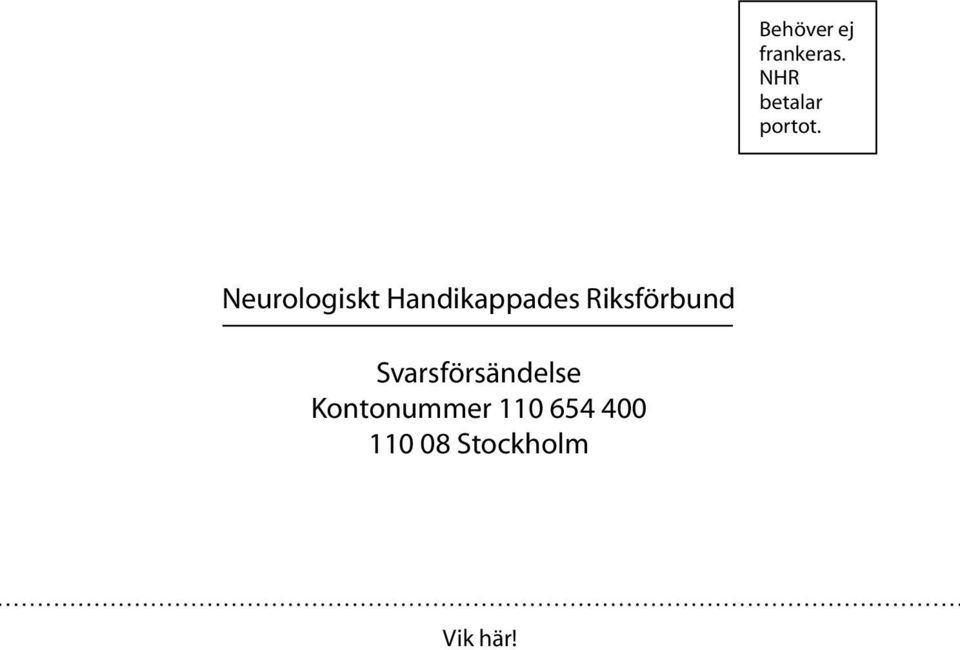 Neurologikt Handikappade