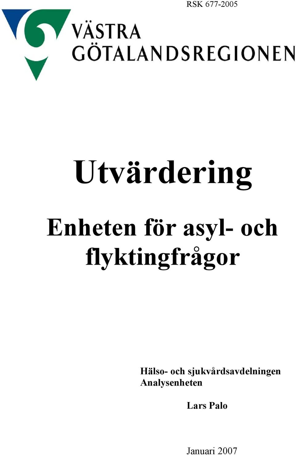 Hälso- och sjukvårdsavdelningen