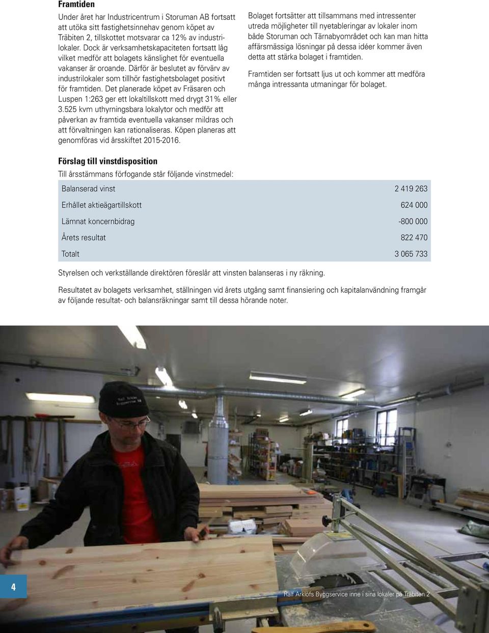 Därför är beslutet av förvärv av industrilokaler som tillhör fastighetsbolaget positivt för framtiden. Det planerade köpet av Fräsaren och Luspen 1:263 ger ett lokaltillskott med drygt 31% eller 3.