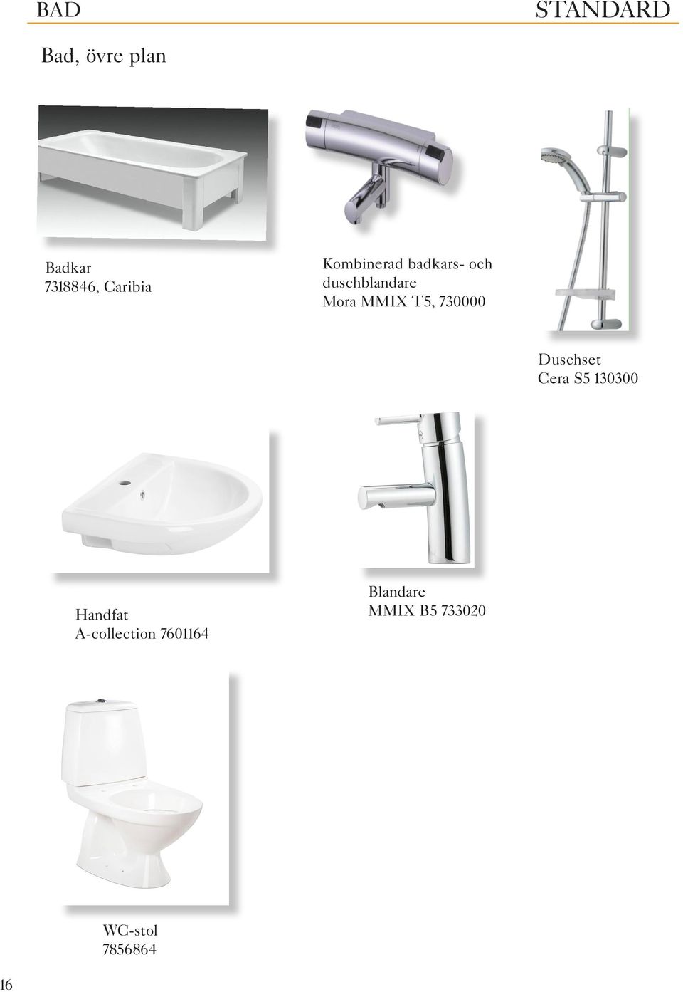 730000 Duschset Cera S5 130300 Handfat A-collection