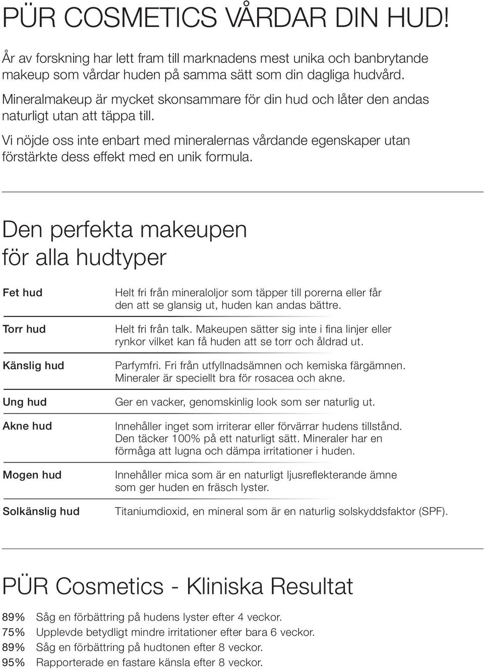 Vi nöjde oss inte enbart med mineralernas vårdande egenskaper utan förstärkte dess effekt med en unik formula.