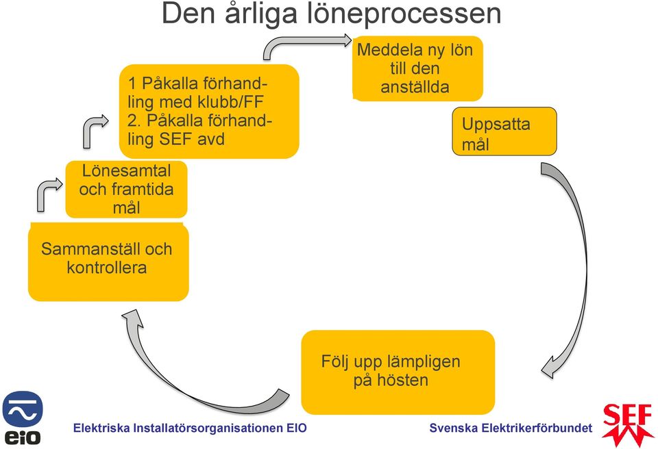 Påkalla förhandling SEF avd Lönesamtal och framtida mål