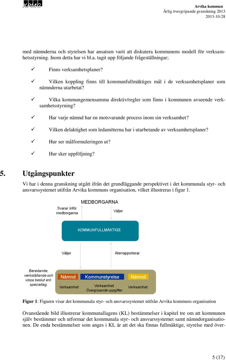 Har varje nämnd har en motsvarande process inom sin verksamhet? Vilken delaktighet som ledamöterna har i utarbetande av verksamhetsplaner? Hur ser målformuleringen ut? Hur sker uppföljning? 5.