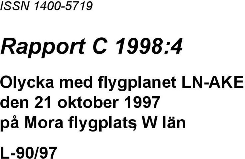 LN-AKE den 21 oktober 1997